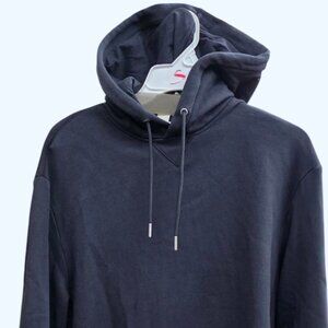 Calvin Klein Men's Monogram Logo Patch Fleece Hoodie - 40EM221 Large, Pre-Owned